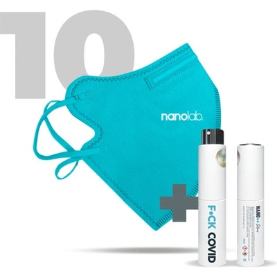 Nanolab nano Český bezpečný respirátor FFP2 modrý 10 ks