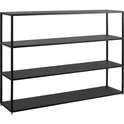 Nordic Design Černý kovový regál Hypper 150x110 cm