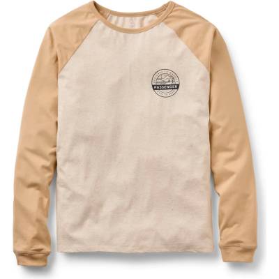 Passenger Мъжка блуза с дълъг ръкав Passenger Odyssey Recycled Cotton Raglan T-Shirt Longsleeve - Milky Marl (216-7863-0112)
