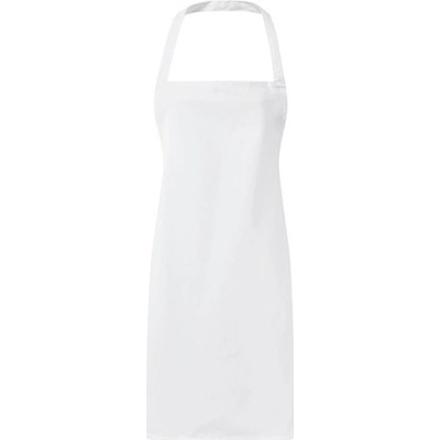 Premier Workwear Pracovná zástera za krk PR165 White 67 x 78 cm