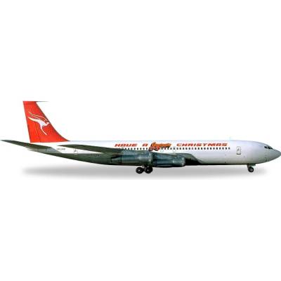 Herpa B707-338C Qantas Airways Have a Qantastic Christmas 1:500
