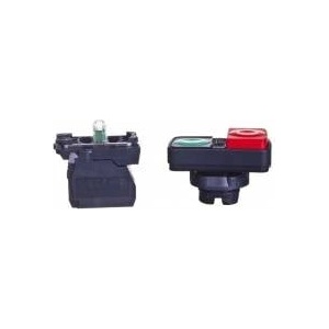 Schneider Control button double 22mm red/green 1Z 1R self-back with illumination XB5AW73731M5