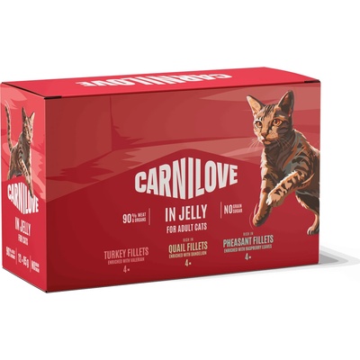 CARNILOVE Cat POUCH JELLY MULTIPACK 12x 85 g