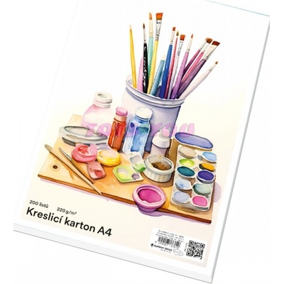 Kreslicí karton (akvarelový) A4 220g/m2 200 ks