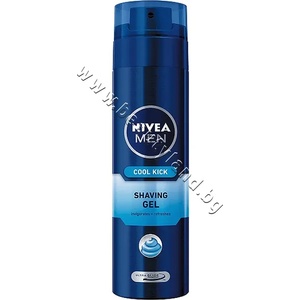Nivea Гел Nivea Men Cool Kick Shaving Gel, p/n NI-81730 - Освежаващ гел за бръснене с ментол и магнезии (NI-81730)