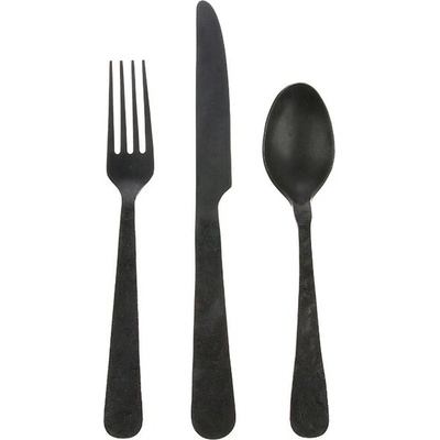 HKliving Set 3 ks granitový príbor Matt 24,5cm