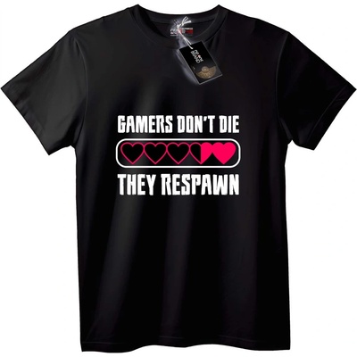 NOONEBRAND Тениска Геймъри не Умират, Възраждат се - 2XL, White