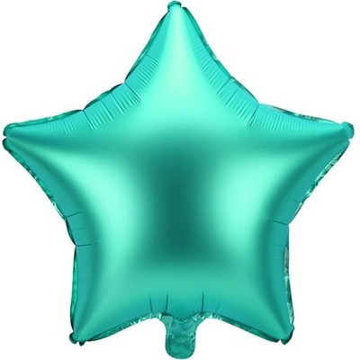 Party Deco Фолиев Балон Звезда в Зелено, 48см