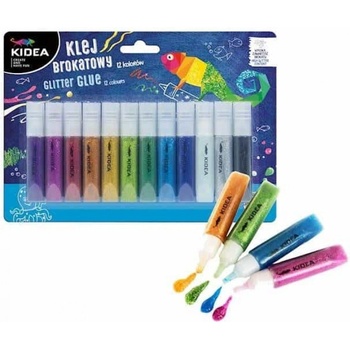 Image 1 of Kidea - Брокатно лепило 12 цв. по 6 мл