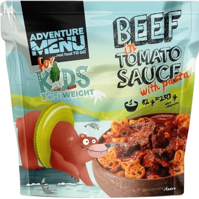 Adventure Lightweight Menu KIDS Hovězí v rajské omáčce s těstovinami 250 g