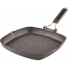 Italská grilovací pánev – Obdélníkový steakový gril Dietigrill Marmorella 30x30 cm