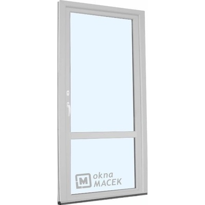 KNIPPING Plastové balkonové dveře - 70 AD OS s příčkou bílá pravé 80 x 200 cm – Hledejceny.cz