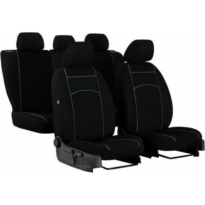 Autopoťah Pok-ter Tuning 100% čierno-čierne velour-textil