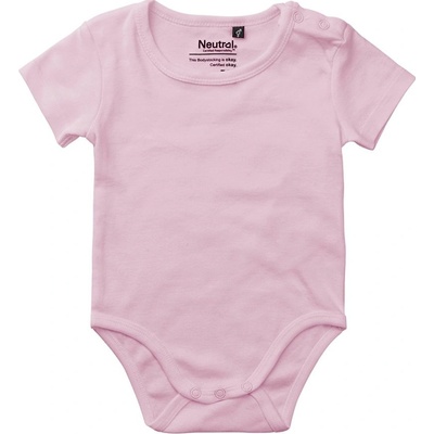 Neutral Dětské body s krátkým rukávem Světle růžová