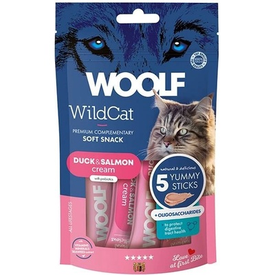 Woolf Wildcat Cream Duck & Salmon 5 x 14 g