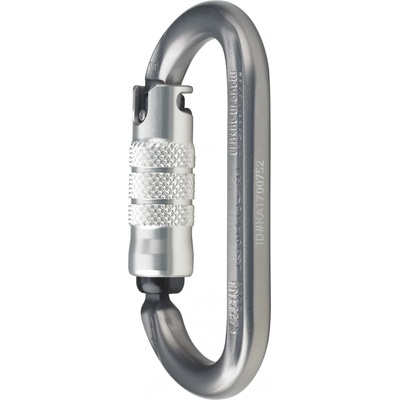 AustriAlpin Заключващ се карабинер Austrialpin Ovalo ID Aluminium 3-Way Auto-Lock Screwgate carabiner - Anthracite Anodized - размер One Size (340-0006-0111)