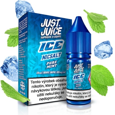 Just Juice Salt ICE Range Pure Mint 10 ml 20 mg