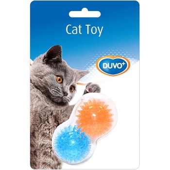 Duvoplus Assortment Ball Hedgehog - Котешка играчка - TRP топка таралеж 8x4, 5x4, 5 см. 2 броя