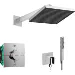 Hansgrohe - Душ комплект с термостат за вграждане, с корпус, 26x26 см, хром SANI21HHH003 (SANI21HHH003)
