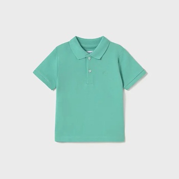 MAYORAL Поло тениска къс ръкав памук basic в синьо-зелен цвят за мини момче
