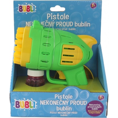 BUBLI Pistole Nekonečný proud bublin zelená