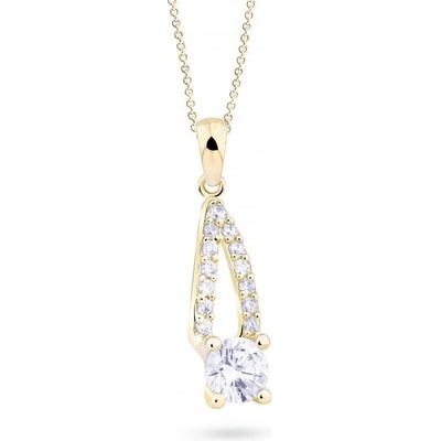 Cutie Jewellery Očarujúce prívesok zo žltého zlata so zirkónmi Z8051 40 10 X 1