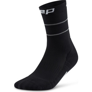 CEP Мъжки чорапи за бягане CEP Pro Run Reflective Mid Cut 2.0 Running socks - Black (207-0560-0112)