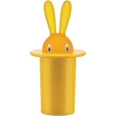 ALESSI stojan na párátka Magic Bunny žlutý