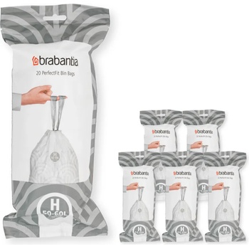 Brabantia Торби за боклук H PERFECTFIT 50-60 л, 120 бр. , Brabantia (BRAB138782)
