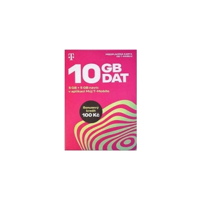 Twist SIM předplacená karta 10GB (5GB + 5GB ZDARMA) + 100 Kč kredit