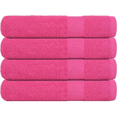 vidaXL Кърпи за сауна FROGN 4 бр. Розови 80x200 см 360 г/м2 (137056)