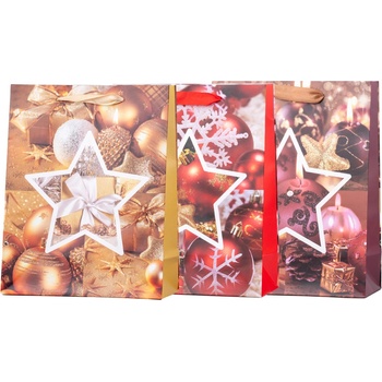 Z-TRADE Taška darčeková 180 x 230 mm Vianočné dekorácie Ozdoby mix 1 kus