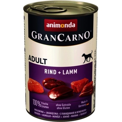 Animonda Gran Carno Adult hovädzie & jahňacie 24 x 800 g