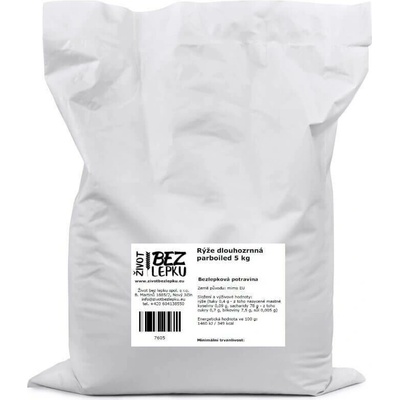 Život bez lepku rýže dlouhozrnná parboiled 5 kg