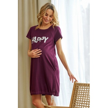 Nočná košeľa na dojčenie 9504 Happy Burgundy