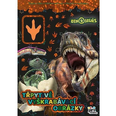 Jiri Models Třpytivé vyškrabávací obrázky Dinosauři