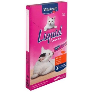 Vitakraft Cat Liquid Snack ТЕЧЕН СНАКС ЗА КОТКИ с Патица и Бета-глюкани, - 6x15 гр