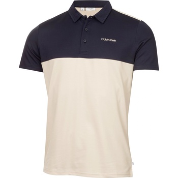 Calvin Klein Golf Блуза с яка Calvin Klein Golf Men's Jc Block Short Sleeve Performance Polo Shirt - Oatm-Nvy