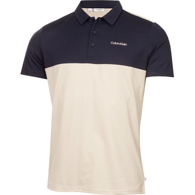 Calvin Klein Golf Блуза с яка Calvin Klein Golf Men's Jc Block Short Sleeve Performance Polo Shirt - Oatm-Nvy