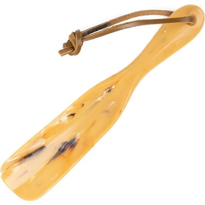 Lžíce na boty z imitace rohoviny Saphir Leather Strap Shoe Horn