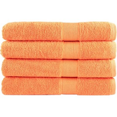 vidaXL Премиум кърпи SOLUND 4 бр оранжеви 100x200 см 600 gsm (137390)