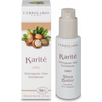 L'Erbolario Karite - Омекотяваща почистваща емулсия за лице 100мл