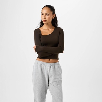 Image 1 of Jack Wills Тениска Jack Wills Women's JW Slash Long-Sleeve T-Shirt - Brown