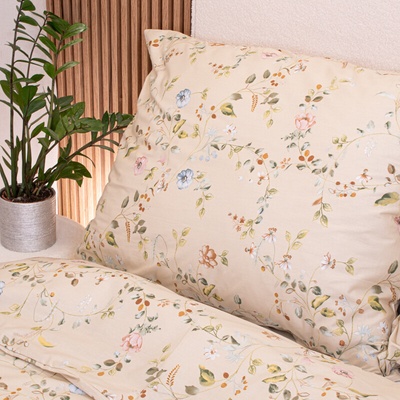 Takoy bavlna ťahavé kvety na béžovej HT-00772 70 x 90 cm