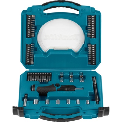 Makita Комплект битове и вложки makita 1/4" с отвертка, 65 части d-42020 (d-42020)
