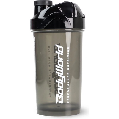 BodyWorld Elite Tripod Šejker 700 ml, průhledná kouřová