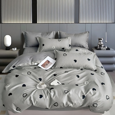 EmonaMall Двулицево спално бельо EmonaMall, 6 части - Модел S19005 (S19005-66666d)