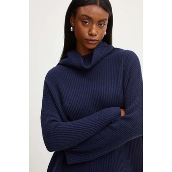 MAX&Co. Kašmírový svetr s golfem 2428369984200 tmavomodrá