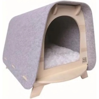 M-PETS Woody Cozy Cat House - Къщичка за котка-дърво и филц 49, 50х45х64 cm, Белгия 20301899