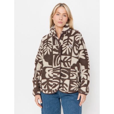 Quiksilver Chalok Sherpa chocolate brown chalok checker